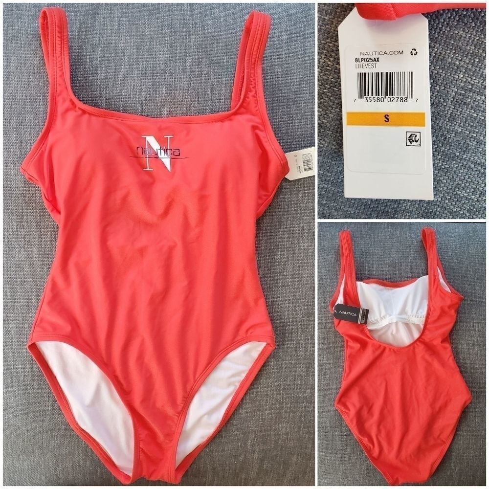 Nautica Lifevest logo sz small swimsuit